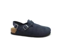 Birkenstock Sabots Tokio II en Daim Bleu Marine pour Homme (réf. 1030668), avec Boucles et Bride arrière. 42