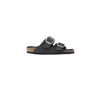 Birkenstock - Sandale Arizona Big Buckle Shearling - Femme - Chaussures - Noir - Taille: 36 EU