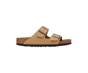 Birkenstock - Sandales à 2 brides avec boucle réglable - Arizona Birkibuc Narrow Latte Cream en Cuir - Taille 37 - Marron Marron 37