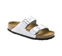 Birkenstock Sandales Arizona Birko Flor, Argent, Femme