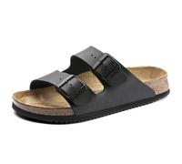 Birkenstock Sandales Arizona Birko-Flor étroites – 2 boucles réglables noir 36