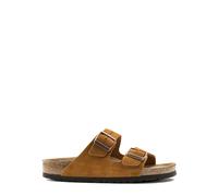 Birkenstock - Sandales Arizona Daim Semelle Souple - Homme - Chaussures - Brun - Taille: 43 EU