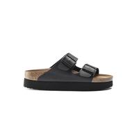 Birkenstock - Sandales Arizona Platform Vegan Birko-Flor - Femme - Chaussures - Noir - Taille: 36 EU