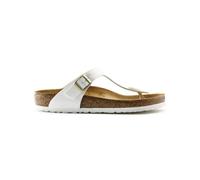 Sandales femme Birkenstock Gizeh BS Birko-Flor Patent Blanc 36