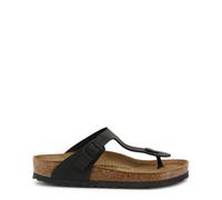 Birkenstock - Sandales en cuir synthétique Gizeh - Femme - Chaussures - Noir - Taille: 41 EU