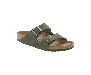 Birkenstock - Sandales en matière synthétique - Arizona Vegan Microfaser Regular Desert Dust Thyme pour Homme en Cuir - Taille 40 - Vert Vert 40