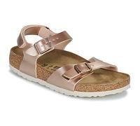 BIRKENSTOCK Sandales enfant Rio AS Kids BF Electric Metallic Copper in Doré 37