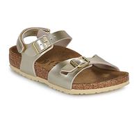 BIRKENSTOCK Sandales enfant Rio AS Kids BF Electric Metallic Gold in Doré 32
