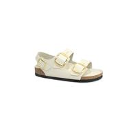 Birkenstock Sandales Femme Milano BIG Buckle 1025395 écru Beige Brillant avec Boucles 41