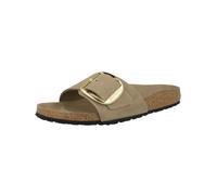 Birkenstock Mules Madrid Big Buckle Cuir huilé coupe étroite Beige Taille 38 Femme