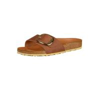 Birkenstock Sandales Madrid Big Buckle Cuir huilé Cognac Femme EU 39