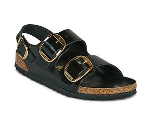 BIRKENSTOCK Sandales plates Milano Big Buckle in Noir 40