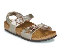 Sandales plates filles BIRKENSTOCK Rio AS Kids BF Graceful Taupe Doré 32