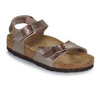 BIRKENSTOCK Sandales plates Rio AS Kids BF Graceful Taupe in Doré 36