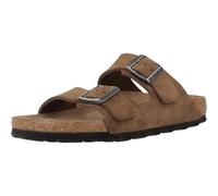 Birkenstock Sandalo Arizona soft fusbet in camoscio Tabacco 41