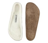 Birkenstock Semelle intérieure de rechange en peau de mouton unisexe pour adulte - 1 paire (blanc, taille EU 36 standard / 3-3,5 homme / 5-5,5 femme)