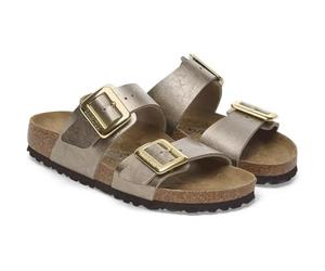 Birkenstock, SYDNEY CUSHION BUCKLE, Chaussons Sandales Mode Casual (Graceful Taupe, Système Taille Chaussures EU, Adulte, Numérique, Mince, 40)