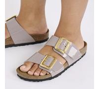 BIRKENSTOCK SYDNEY CUSHION BUCKLE FADED PURPLE SANDALES LARGEUR ÉTROIT VERNI BR