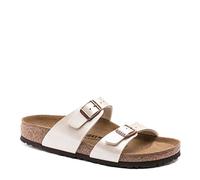 Birkenstock Sydney, Sandales pour femme, Perlwei, 36 EU