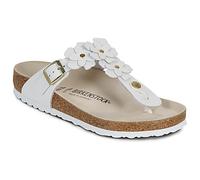 Mules et sabots Birkenstock Gizeh Flowers Embellishment - Regular pour Femme 39 Blanc