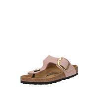 BIRKENSTOCK Tongs 'Gizeh Lenb' or / rosé / noir, Taille 40