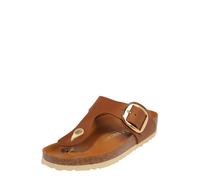 BIRKENSTOCK Tongs 'Gizeh' marron / or, Taille 37