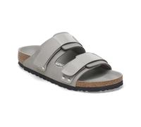 Birkenstock, UJI, Chaussons Sandales Mode, Cuir Nubuck, Stone Coin, 38 EU Stretta