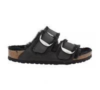 Birkenstock Unisex Arizona Big Buckle Shearling Oiled Leather Black Des Sandales 38 EU