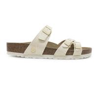 Birkenstock Unisex Franca Rivet Logo Textile Vegan Canvas Eggshell Des Sandales 38 EU