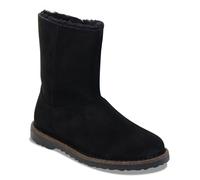 Birkenstock - Uppsala Zip Shearling Suede Leather - Chaussures femme Black - 37 - Étroit