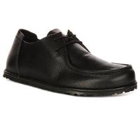 BIRKENSTOCK Utti Dentelle Mocassin Cuir Homme Chaussures Habillées en Noir 7 -