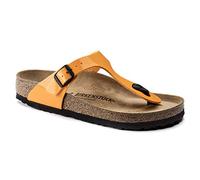 Birkenstock Women's Gizeh Birko-Flor Thong Sandal, Marigold Patent Birko-Flor, 41 R EU