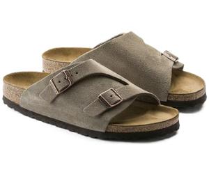 Birkenstock, Zurich BS Suede Leather Sandales tendance en cuir Unisexe