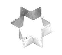 Birkmann 1010685510 Mini Emporte-Pièce en Forme de étoile, 2,5 cm Blanc Tôle, Plastique, Gris, 5 x 3 x 2 cm