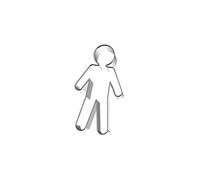 Birkmann 1010693910 Emporte-pièce garçon, Gris Plastique - 5 x 3 x 2 cm