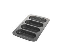 Birkmann 210219 moule anti-adhésif, acier inoxydable, gris foncé, 34,7 x 21,5 x 3,08 cm, 4 unités