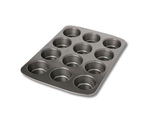Birkmann 881105 Easy Baking Moule à Muffin pour 12 Muffins Métal Gris 37,0 x 26,0 x 7,0 cm
