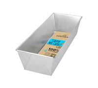 Birkmann 889071 Moule à cake pliable en fer blanc durable, sans PFOA et sans PFOS, 30 cm, argenté