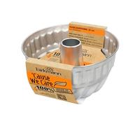 Birkmann 889095 Moule à kouglof rond en fer blanc durable, sans PFOA et PFOS, Ø 22 cm, argenté
