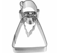 Birkmann Aussstechform Weihnachtsmann Geometrisch, Ausstecher, Plätzchenform, Keks, Plätzchen, Edelstahl, 6.3 cm, 197053