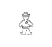Birkmann Ausstechform Cowboy, mit Innenprägung, Ausstecher, Plätzchenform, Keks, Plätzchen, Edelstahl, 8 cm, 199293