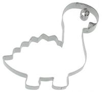 Birkmann Ausstechform Dinosaurier Diplodocus, mit Innenprägung, Ausstecher, Plätzchenform, Keks, Plätzchen, Edelstahl, 10 cm, 198913