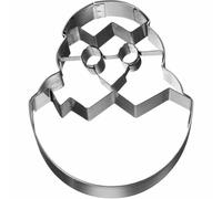 Birkmann Ausstechform Küken im Ei, Ausstecher, Plätzchenform, Keks, Plätzchen, Edelstahl, 7.5 cm, 197466