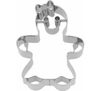 Birkmann Ausstechform Lebkuchenfrau Klein, mit Innenprägung, Ausstecher, Plätzchenform, Keks, Plätzchen, Edelstahl, 8 cm, 199354