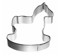 Birkmann Ausstechform Schaukelpferd, klein, Plätzchenform, Ausstecher, Ausstechform, Keks Form, Edelstahl, 5 cm, 198777