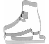 Birkmann Ausstechform Schlittschuh, mit Innenprägung, Ausstecher, Plätzchenform, Keks, Plätzchen, Edelstahl, 6 cm, 199804