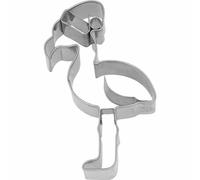 Birkmann Ausstechform Weihnachts-Flamingo, mit Innenprägung, Ausstecher, Plätzchenform, Keks, Plätzchen, Edelstahl, 8 cm, 199491