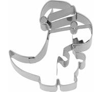Birkmann Ausstechform Weihnachts-T-Rex, mit Innenprägung, Ausstecher, Plätzchenform, Keks, Plätzchen, Edelstahl, 7 cm, 199477