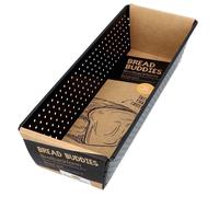 Birkmann Bread Buddies Brotbackform, Backform, Brotform, Perforiert, Karbonstahl, 30 x 7.5 cm, 331082