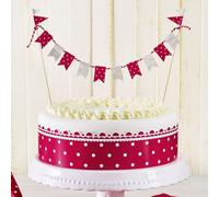 Birkmann CakeCouture Cake Deco-Set, 4-tlg., Kuchendekoration, Tortendekoration, Dekoration, Papier / Holz, Ø 32 cm, 441309
